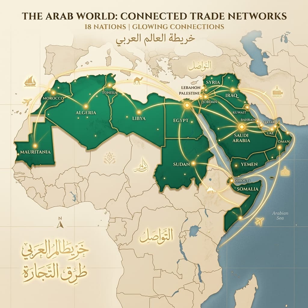 Arab Trade Network Map